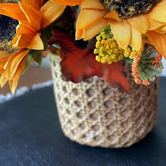 Cozy Sunflower Handmade Silk Arrangement - Picture 7 of 11